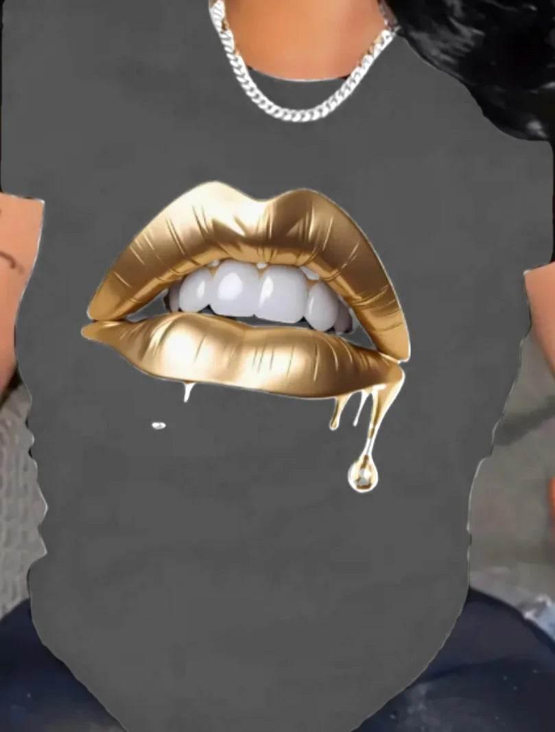 Plus Size New Women T-shirt Vintage Cartoon Graphic Print T-shirt Oversized Women's Trending Clothing Fashion Short Sleeve Shirt - Empire P.E