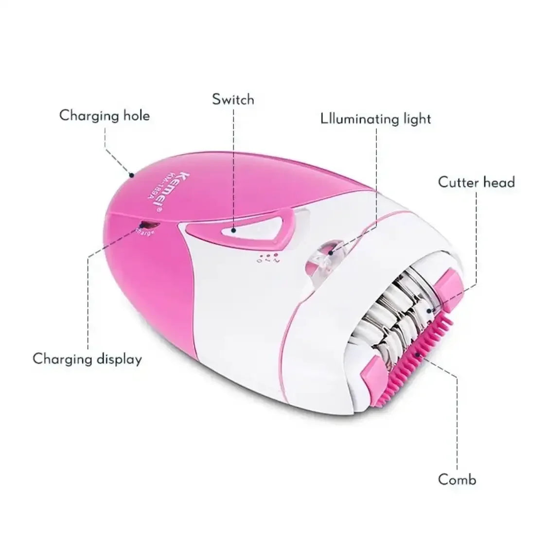 Women Epilator 2 Speed Setting Electric Hair Remover - Empire P.E