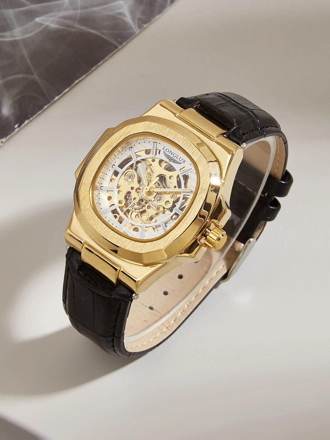 Men's Automatic Mechanical Leather Watch