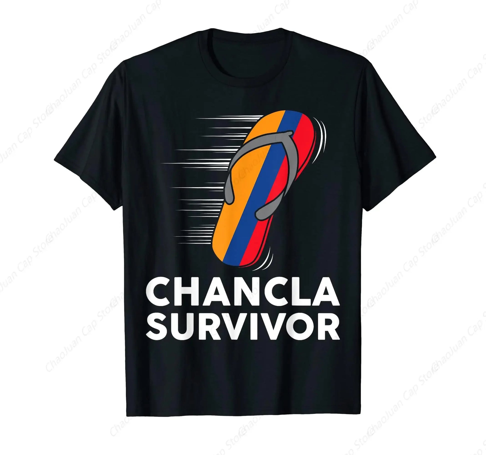 Chancla Survivor Colombia Colombian Flag Hispanic Heritage T-Shirt - Empire P.E