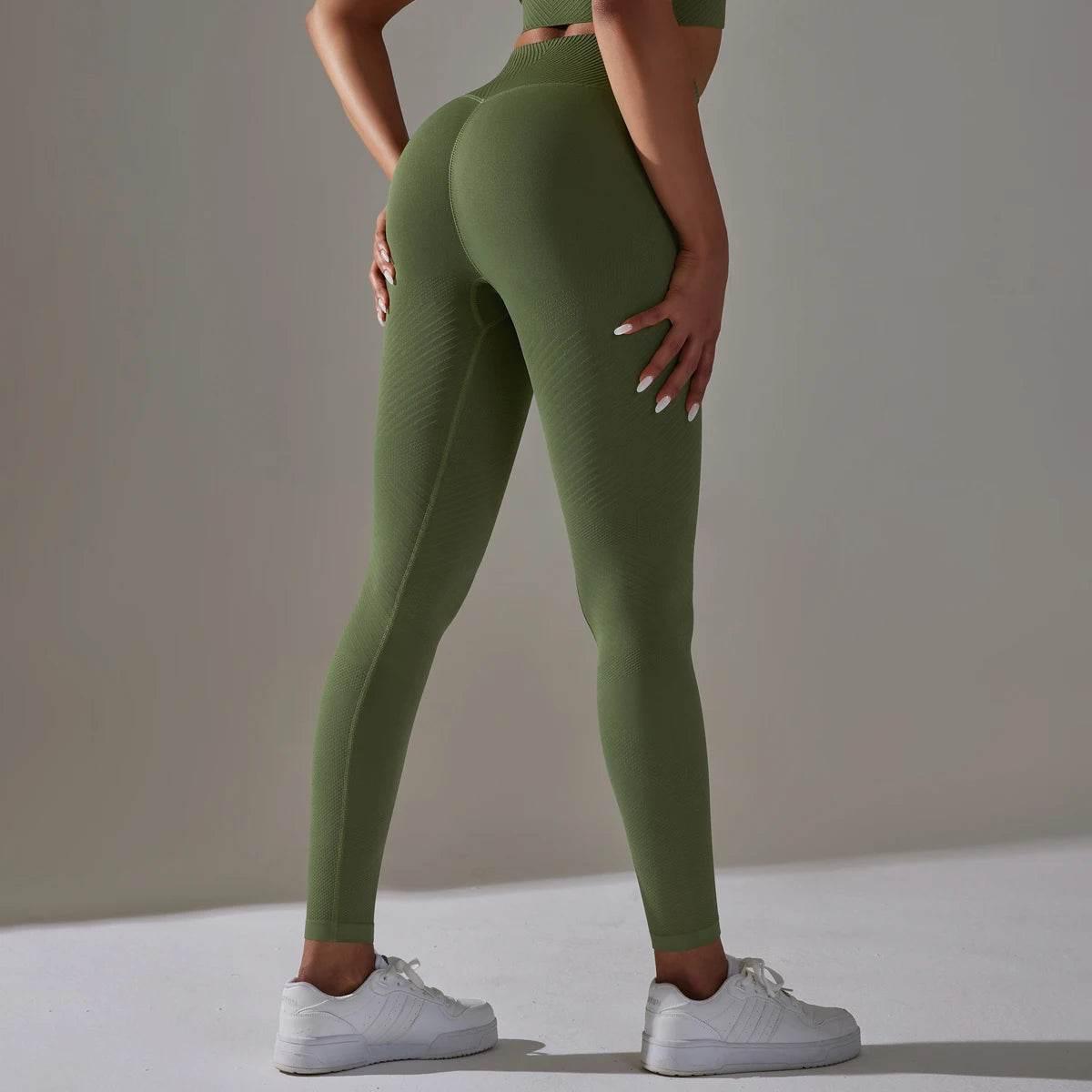 Women Yoga Set Seamless Gym Sportswear Long Seelves High Waist Leggings Sports Clothing Set Fitness Bra Vest Shorts Tracksuit - Empire P.E