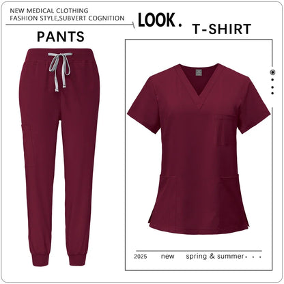 Clinic Workwear Unisex Medical Nurse Scrub Set