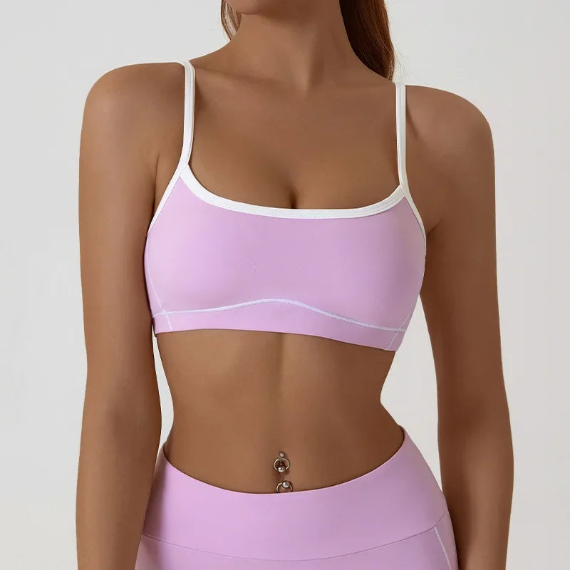 Women's Sports Bra Gym High Support Chest Pad