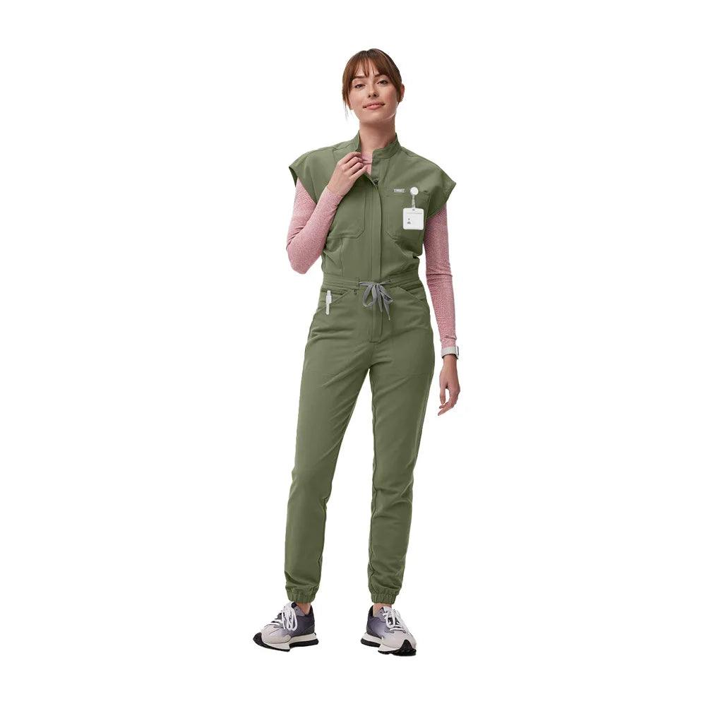 New Jumpsuits Medical Scrubs Uniform Short Sleeve
