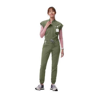 New Jumpsuits Medical Scrubs Uniform Short Sleeve