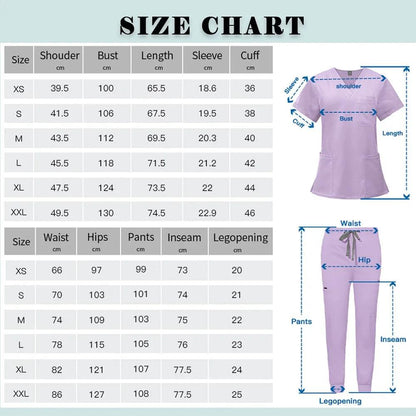 Men Women's Medical Nurse Uniform Surgical Scrubs Set Clinical Nursing Workwear Pet Clothes Lab Suit Veterinaria Spa Accessories - Empire P.E