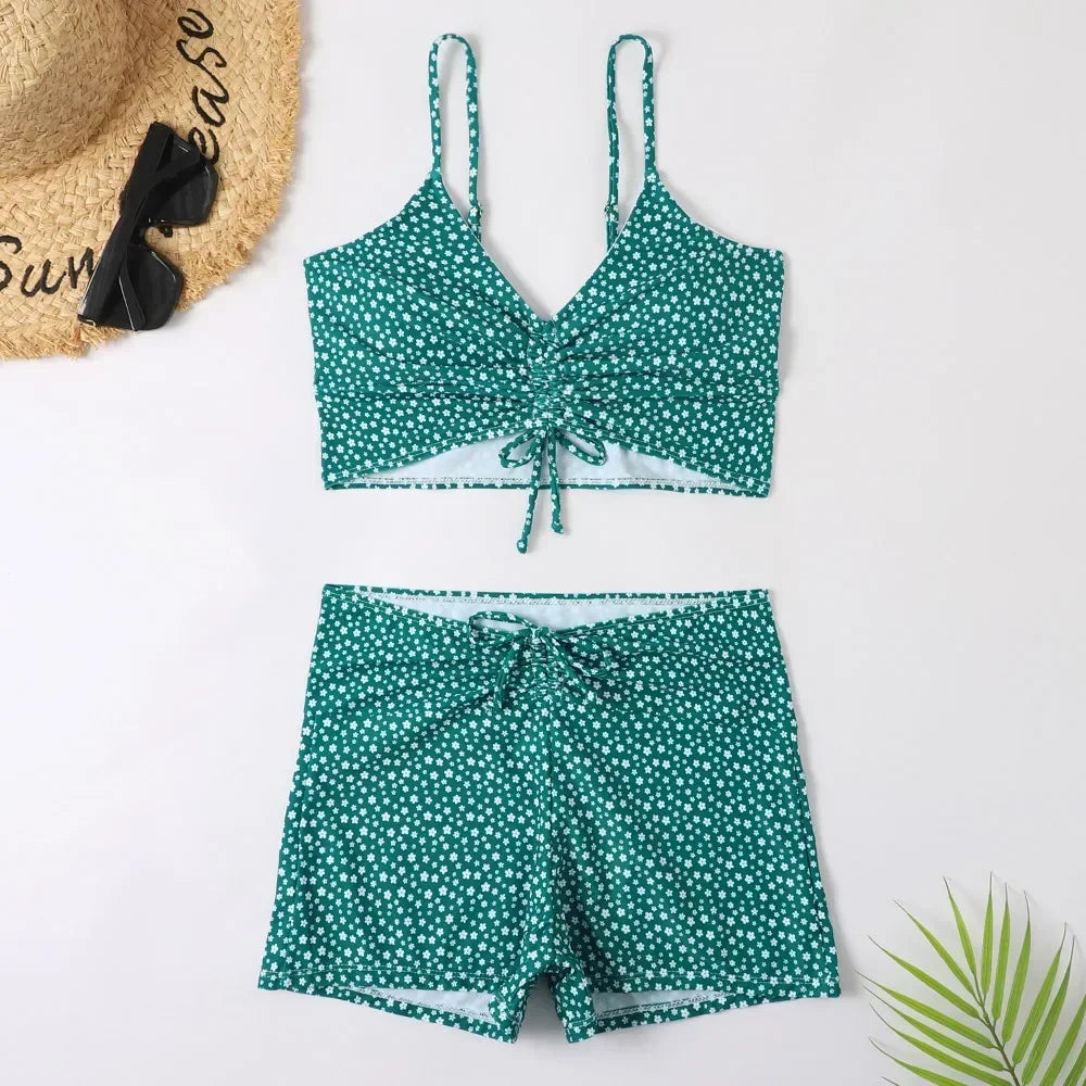 Women 2024 Floral Print Bikini Swim Suits