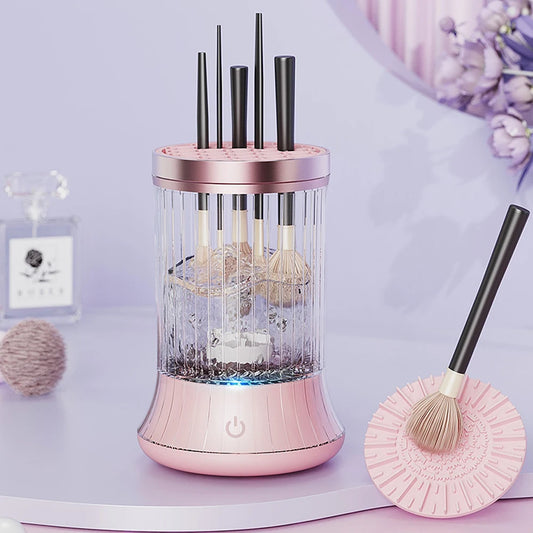 USB Plug Portable Electric Makeup Brush Cleaner Rechargeable