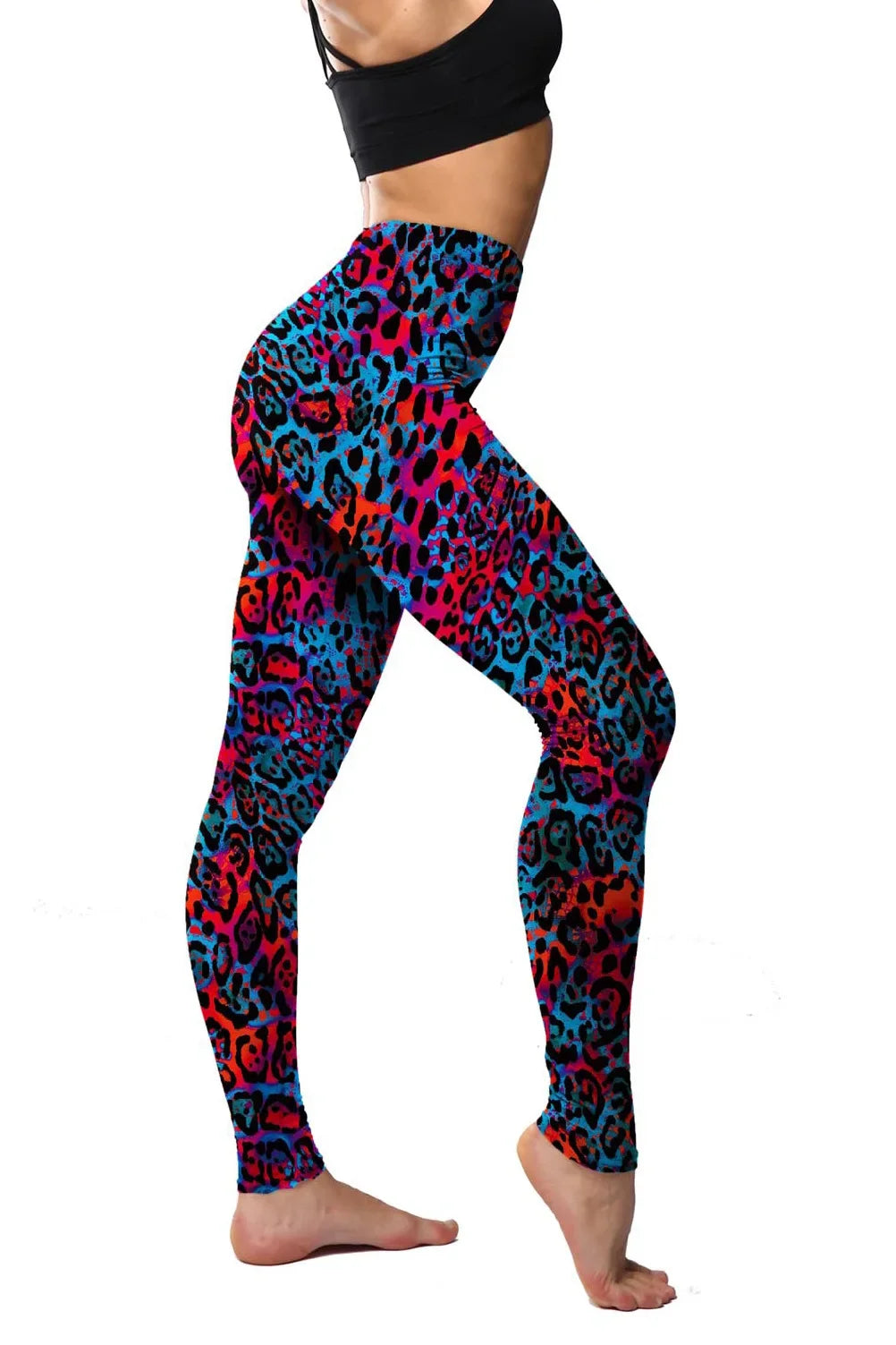 Leopard Leggings Printed High Waist - Empire P.E