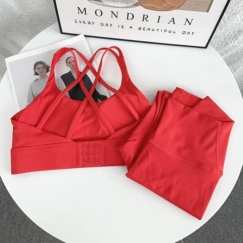 2 Piece Yoga Clothes Women's AthleticWear Gymwear Workout Clothes