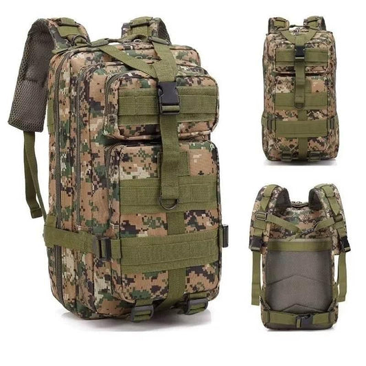 Men's Classic Tactical Backpack Travel Sports Camouflage Bag Outdoor Climbing Hunting Backpack Fishing Hiking Nylon 3P Pack Bag - Empire P.E