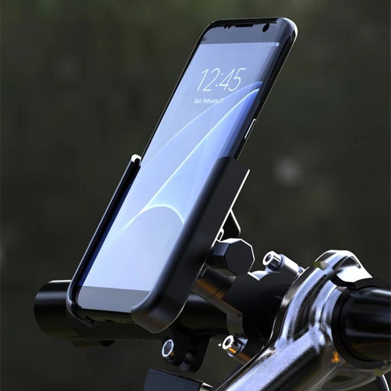 VIKEFON Aluminum Alloy Motorcycle Bike Bicycle Phone Holder for 4-7 inch Smartphone GPS Handlebar Mount Motorbike Accessories - Empire P.E