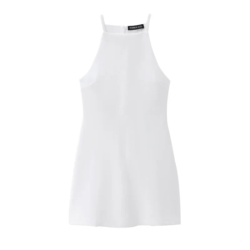 Interlock halter Dress 2024 TRAF's new sexy sleeveless - Empire P.E