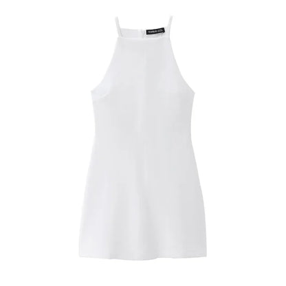 Interlock halter Dress 2024 TRAF's new sexy sleeveless - Empire P.E