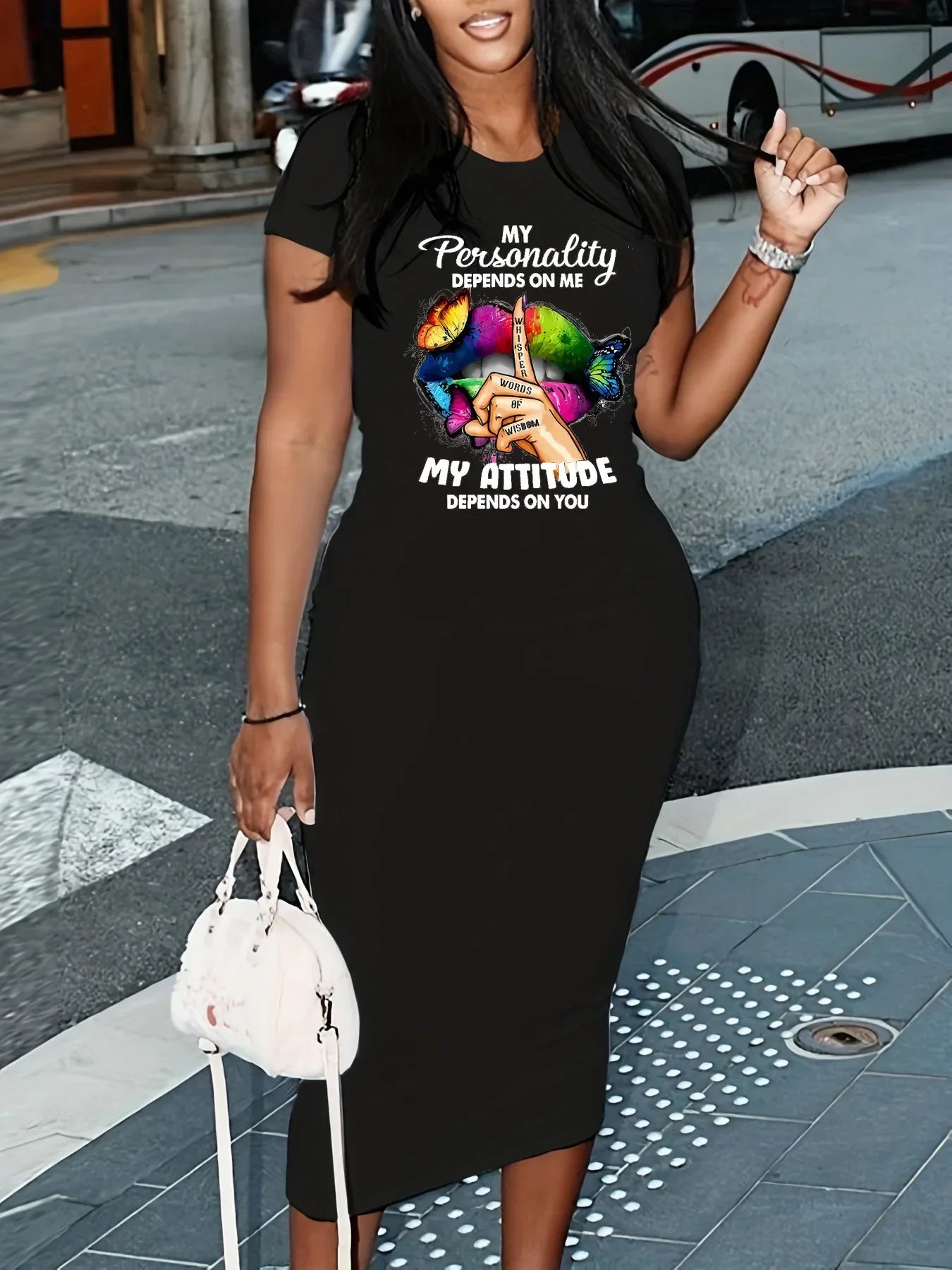 Women's Summer Short Sleeved Sexy Dress - Empire P.E