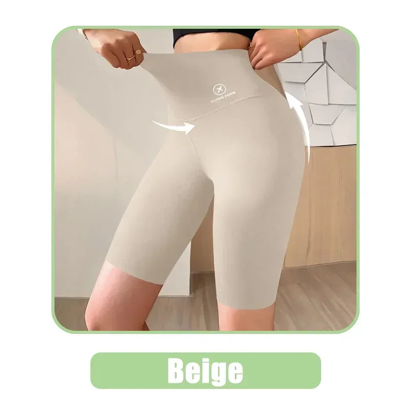 Seamless Women Sports Shorts High Waist Fitness Jogging Body Shaping Boxers Push Up Scrunch Butt Biker Slim Underwear - Empire P.E