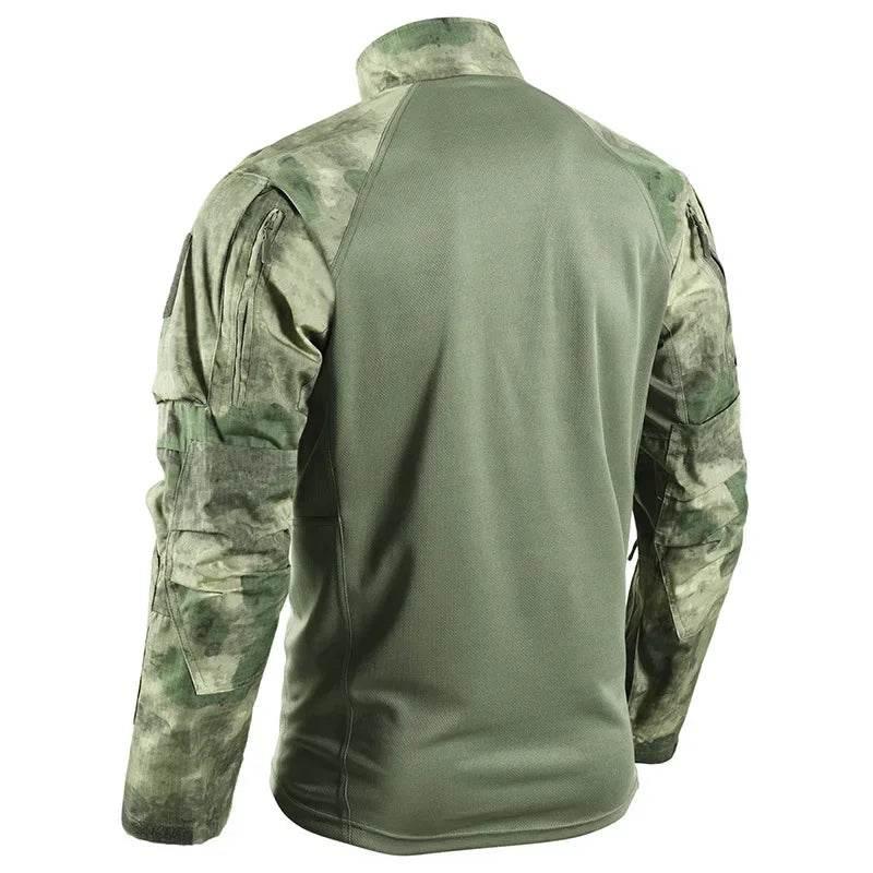 Tactical Shirts Combat Shirt Men Clothing Long Sleeve T-Shirts Breathable Airsoft T-shirt Camo Quick-dry Paintball T-Shirt Tops - Empire P.E