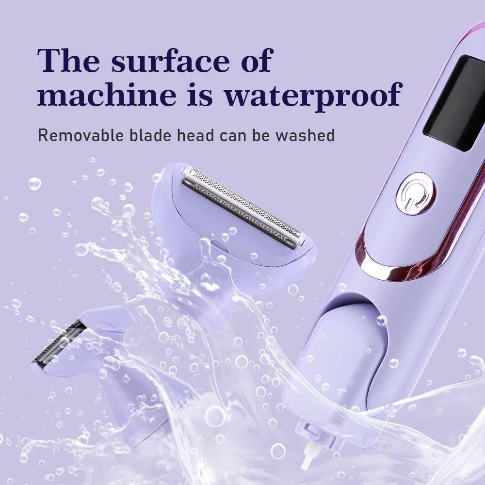Electric Razors for Women 5 In 1 Bikini Trimmer Face Shavers Hair Removal for Underarms Legs Ladies Body Trimmer Home Appliances - Empire P.E