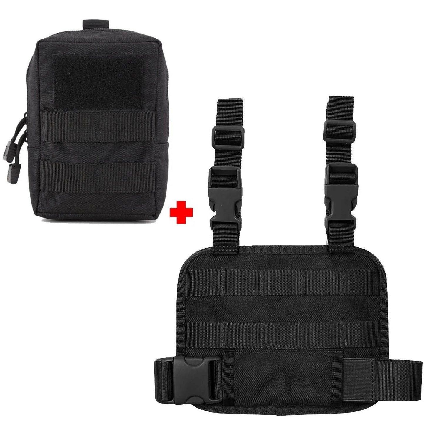 Tactical Molle EDC Pouch Compact Utility Pouch 600D Organizer Tools Bags with Thigh Rig Panel Multipurpose Tool Bag Wasit Bag - Empire P.E