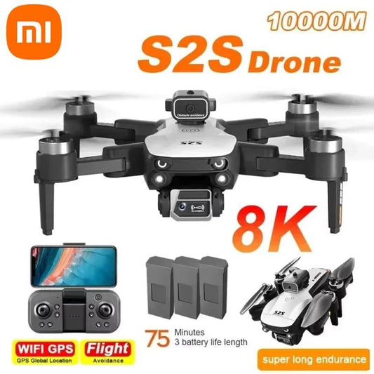 Xiaomi S2S Drone 8K 5G GPS HD Aerial Photography Dual-Camera Omnidirectional Obstacle Brushless Avoidance Quadcopter Toys - Empire P.E