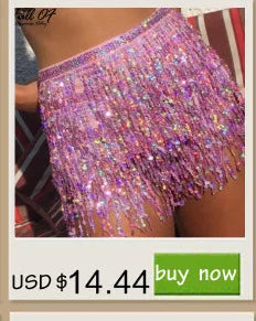 Sexy streetwear y2k fashion sequin shorts women summer glitter club party short hot pants womens shorts rave festival clothing - Empire P.E