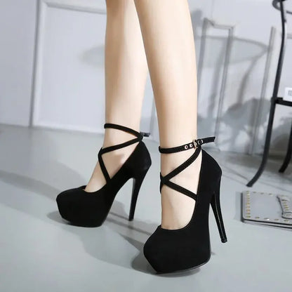 High Heels Ladies Stilettos Strappy Pumps - Empire P.E