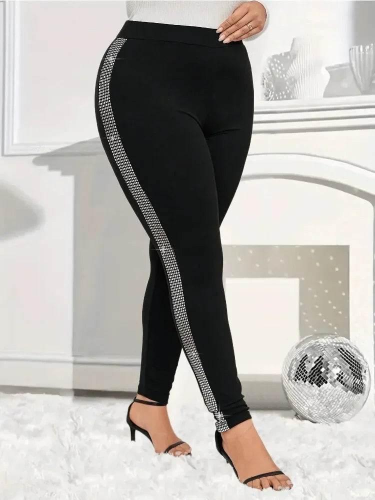 Plus-size Women's Fashion Skinny Leggings - Empire P.E