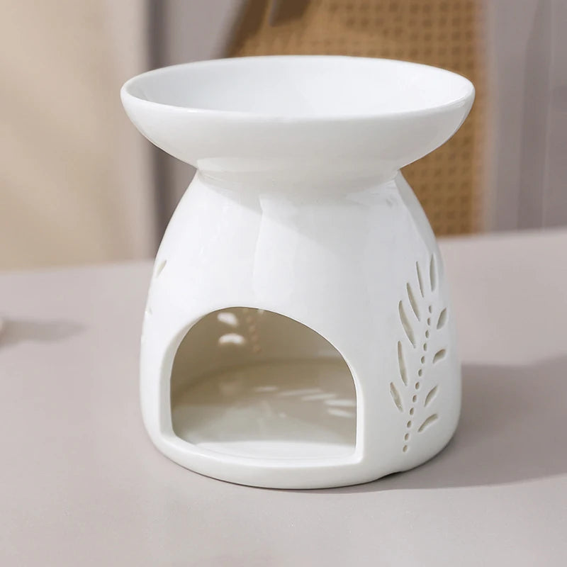 White Ceramic Incense Burner
