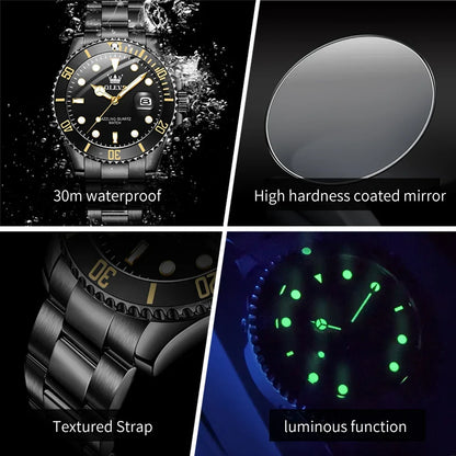 Men Fashion Trend Diving Quartz Watch - Empire P.E