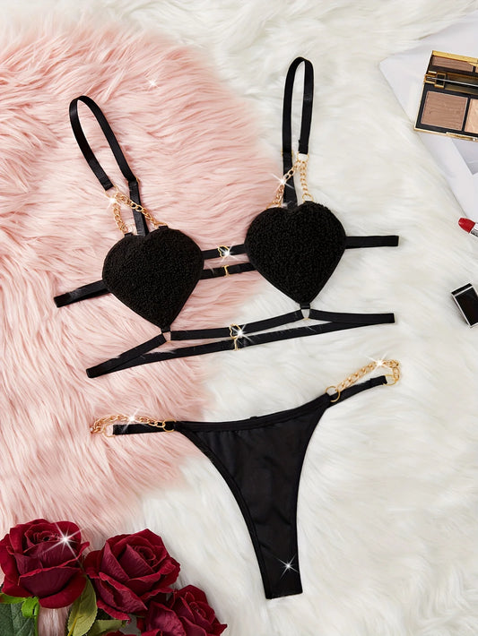 2 pieces of women's sexy lingerie set