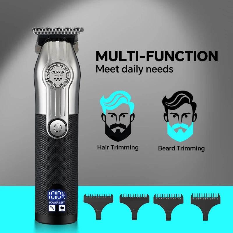 Men's rechargeable hair clippers equipped with guide combs are an ideal choice for hair and beard styling - Empire P.E