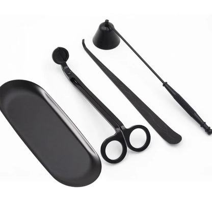 4Pcs/set Candle Wick Trimmer Scissors Extinguisher Hooks Candle Accessories