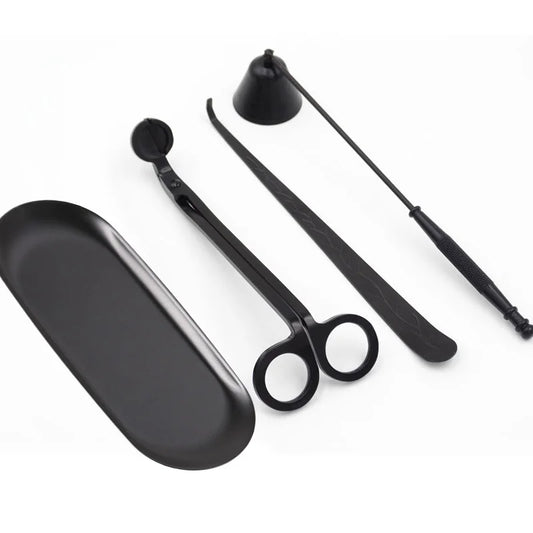 4Pcs/set Candle Wick Trimmer Scissors Extinguisher Hooks Candle Accessories