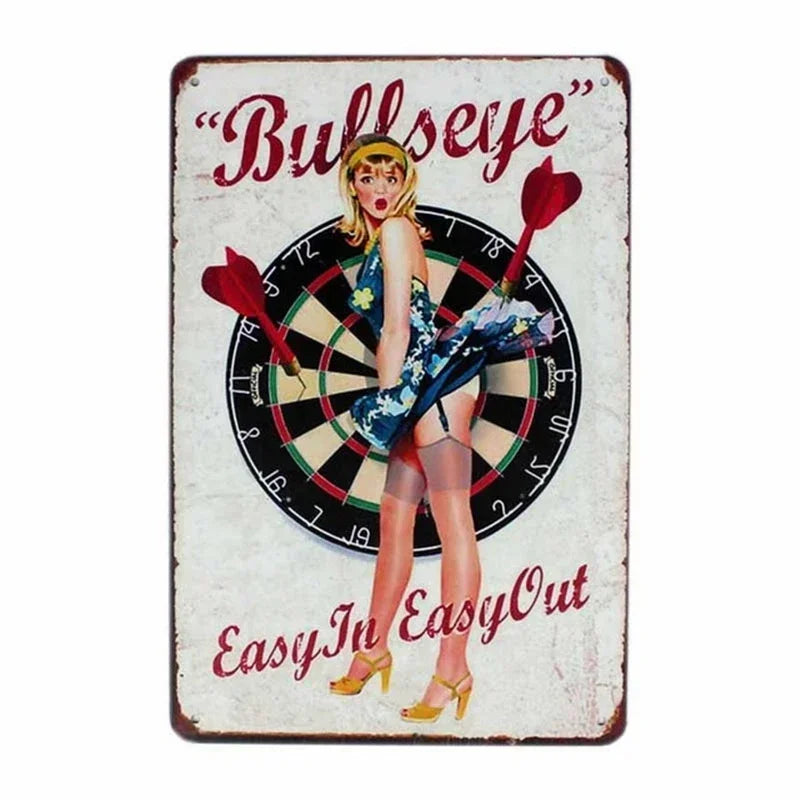 Europe Beauties Poster Metal Iron Sign Art