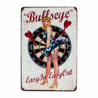 Europe Beauties Poster Metal Iron Sign Art