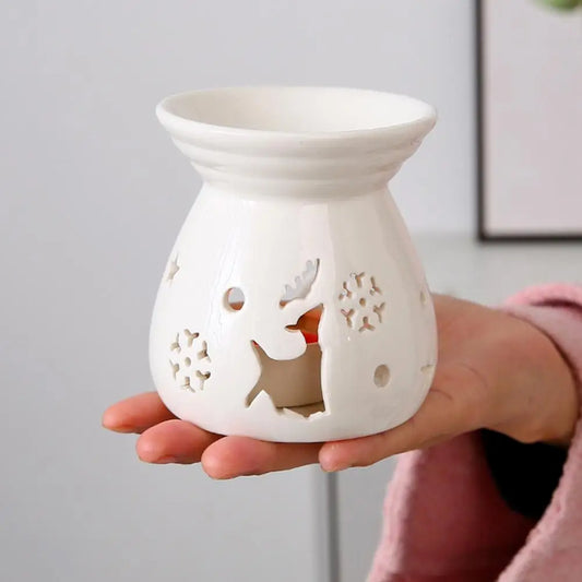 Ceramic Tea Light Candle Holder Small Essential Oil Burner