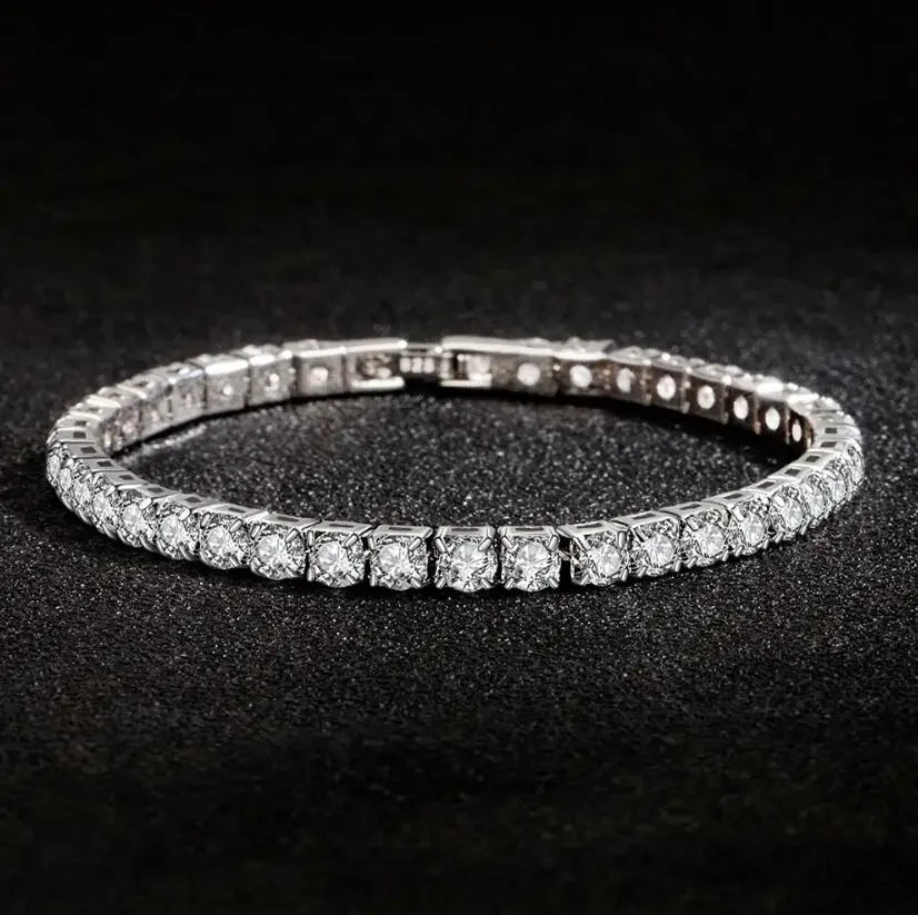 4mm Moissanite Tennis Bracelets for Women 100% 925 Sterling Silver - Empire P.E