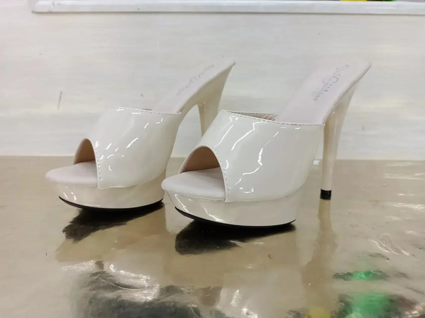 Sexy Fashion 13CM Slides Party Shoes for Woman - Empire P.E