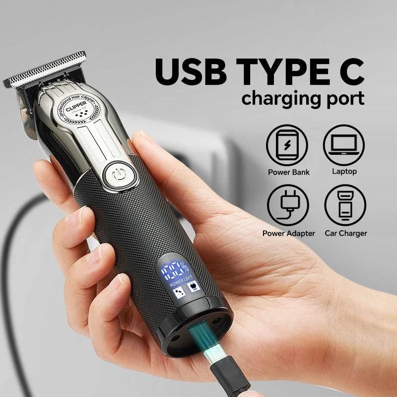 Men's rechargeable hair clippers equipped with guide combs are an ideal choice for hair and beard styling - Empire P.E