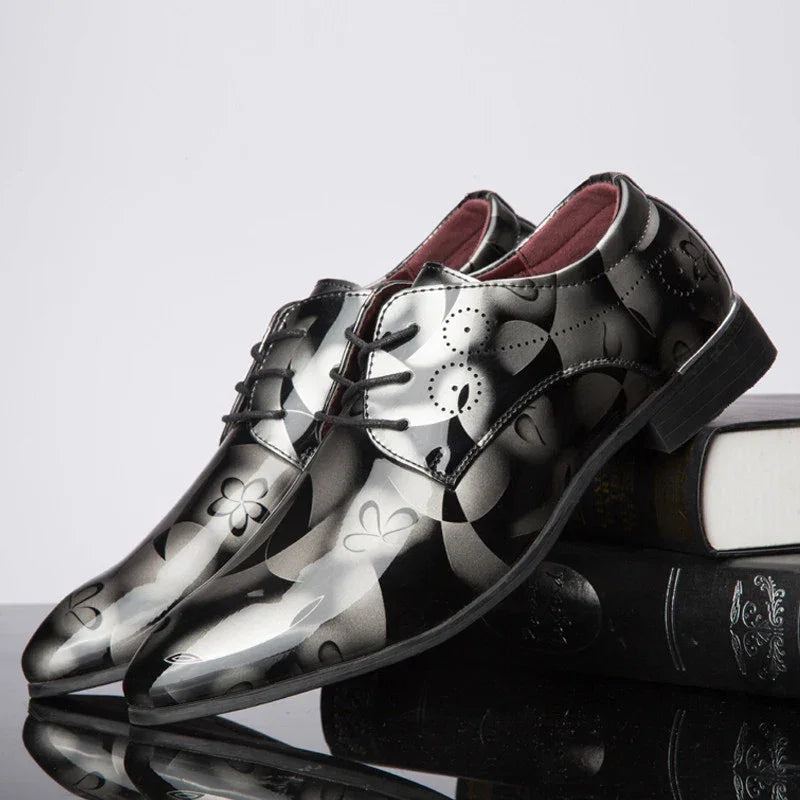Designer Brand Patent Leather Shoes for Men - Empire P.E