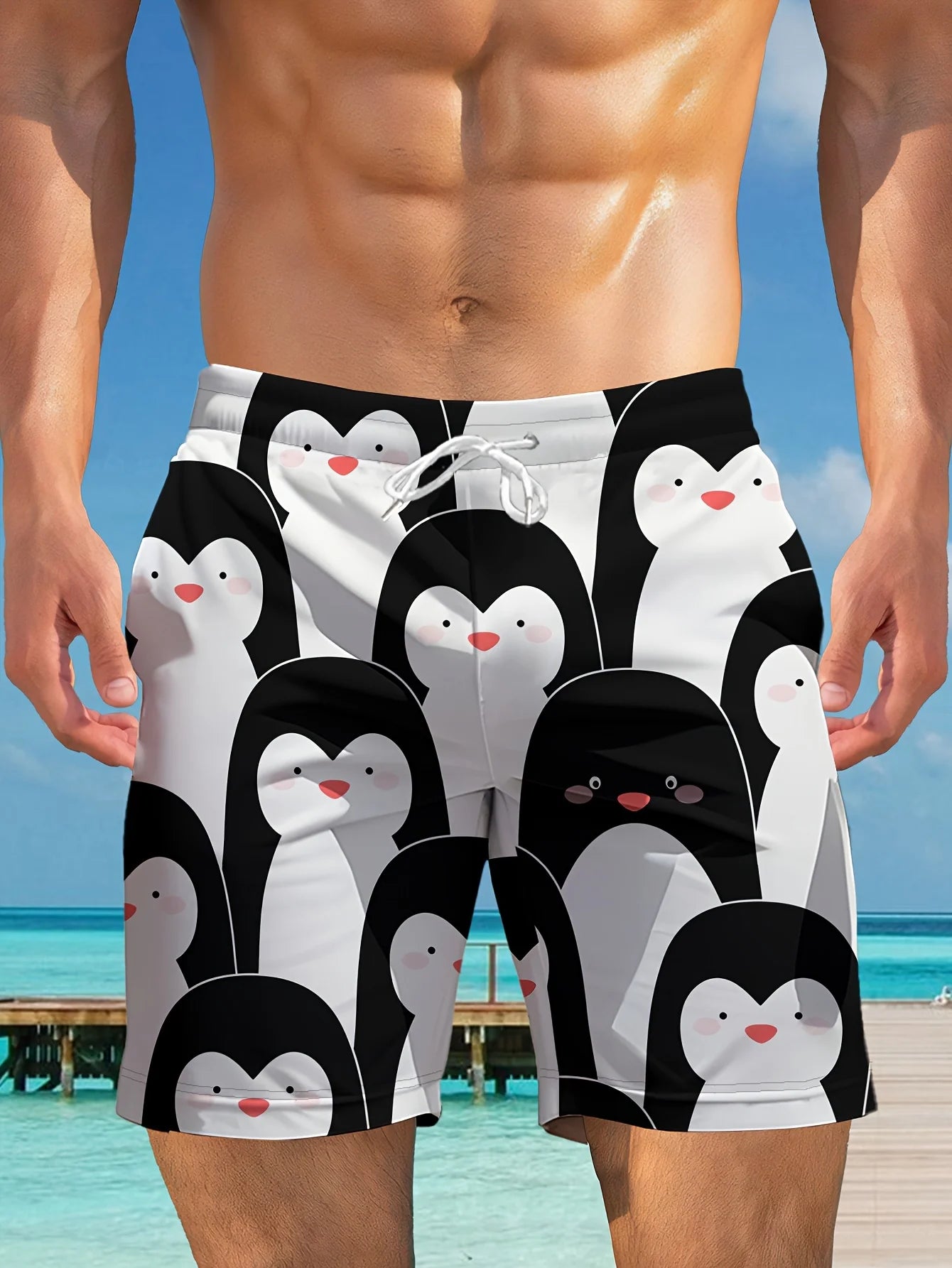 3D Printed Men's Beach Shorts