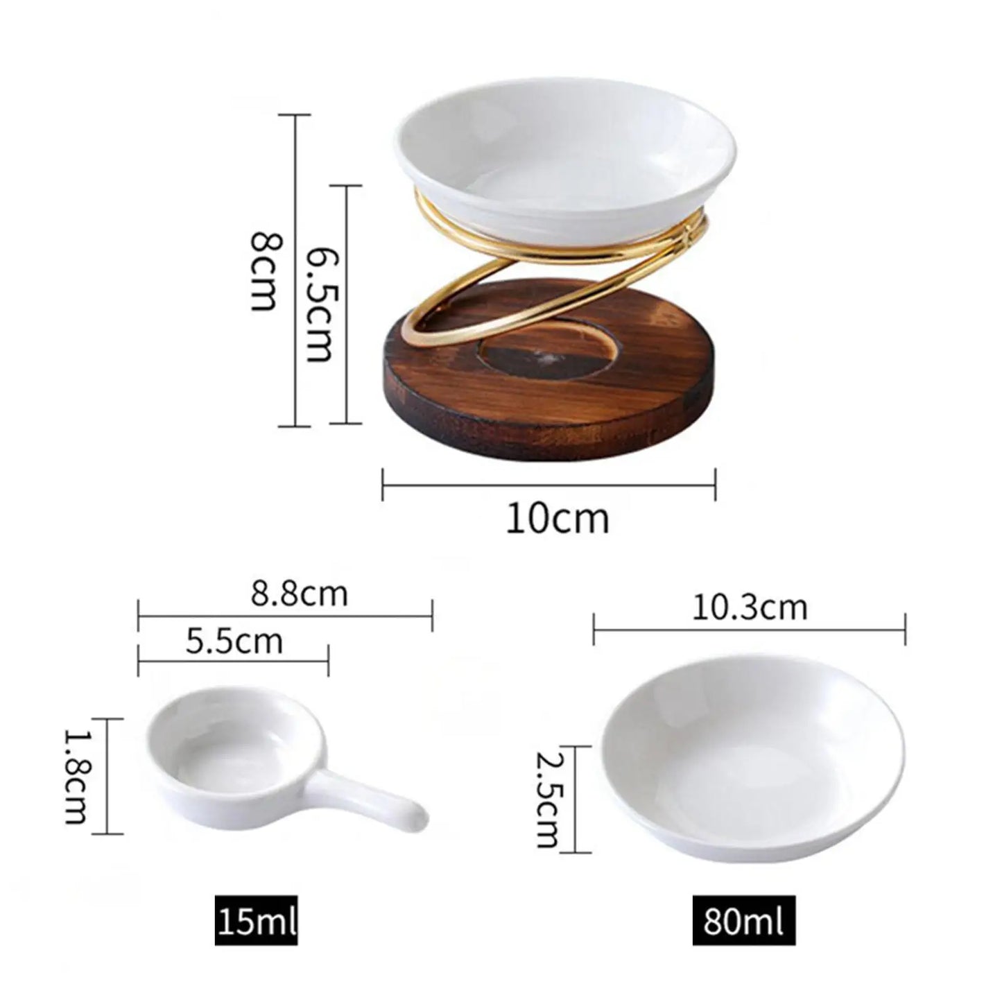 Aroma Oil Burner Wax Melt Burner with Candle Spoon