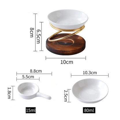 Aroma Oil Burner Wax Melt Burner with Candle Spoon