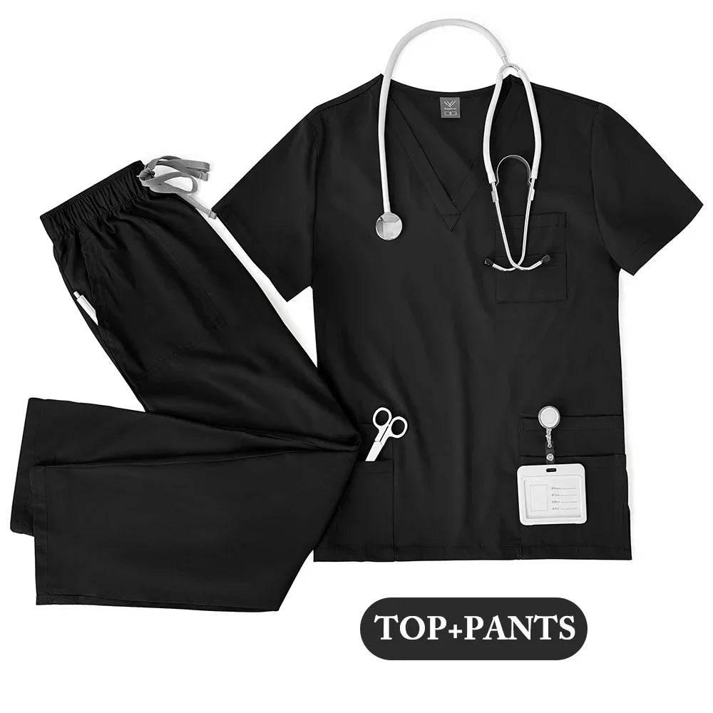 Hot Sale Nurse Scrubs Set Women Anti Wrinkle Washable Soft Hospital Uniform Medical Scrubs Women Scrubs Sets Medical Accessories - Empire P.E