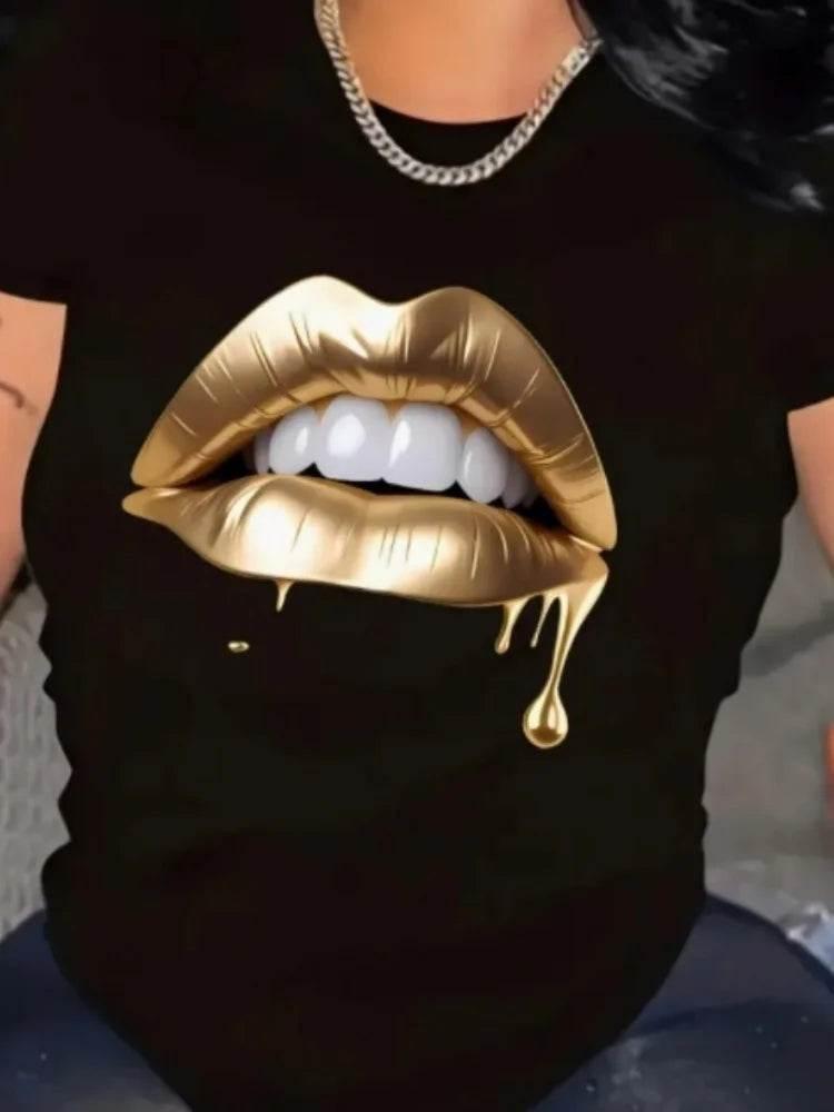 Plus Size New Women T-shirt Vintage Cartoon Graphic Print T-shirt Oversized Women's Trending Clothing Fashion Short Sleeve Shirt - Empire P.E