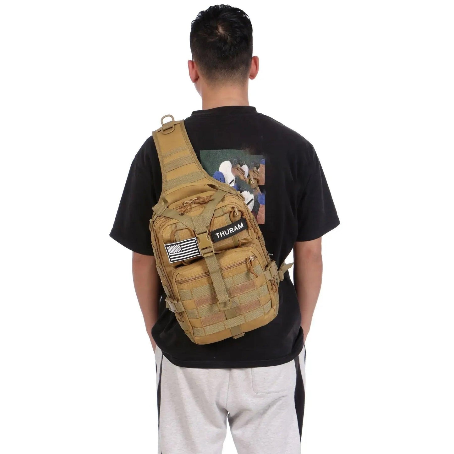 Tactical Assault Pack Sling Backpack Waterproof EDC Rucksack Bag - Empire P.E