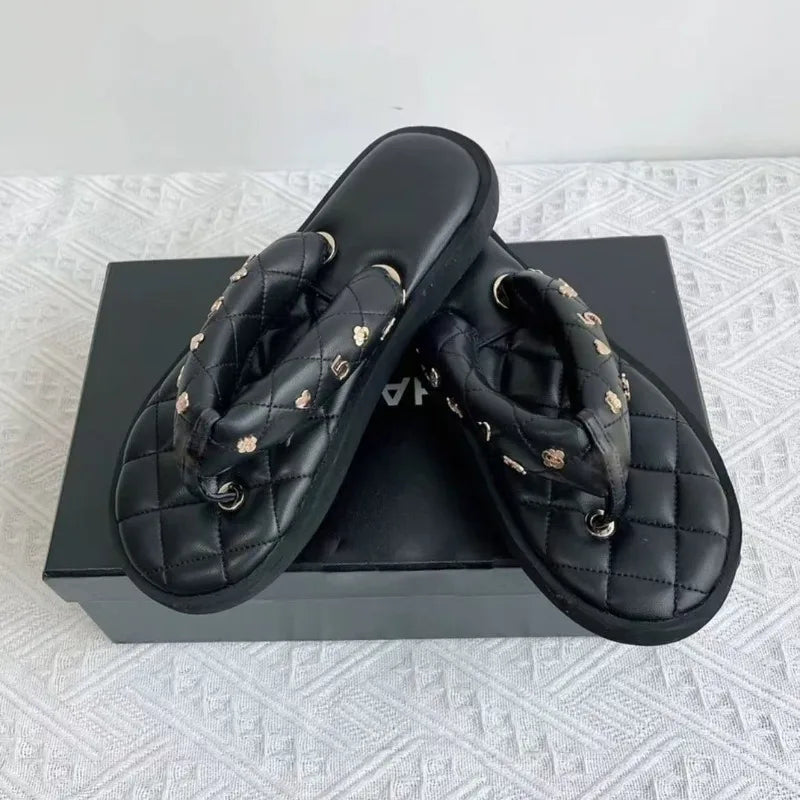 women's  luxury designer   flip flops