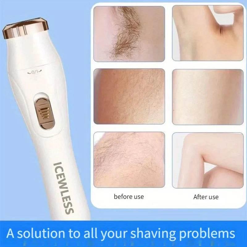 Electric Hair Trimmers for Women Waterproof Razor Painless Private Body Hair Removal Device shaver Bikini Arm Leg Face Shaving - Empire P.E