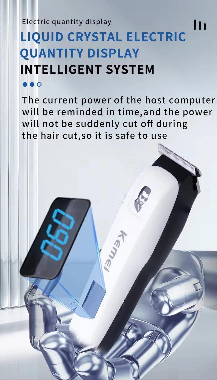 Kemei KM-PG809A KM-PG232 LCD USB Charging Hair Clipper Adjustable - Empire P.E