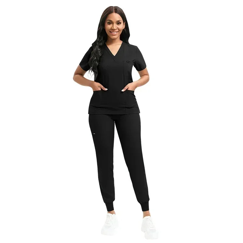 Multicolor Unisex Short Sleeved Scrubs Sets - Empire P.E